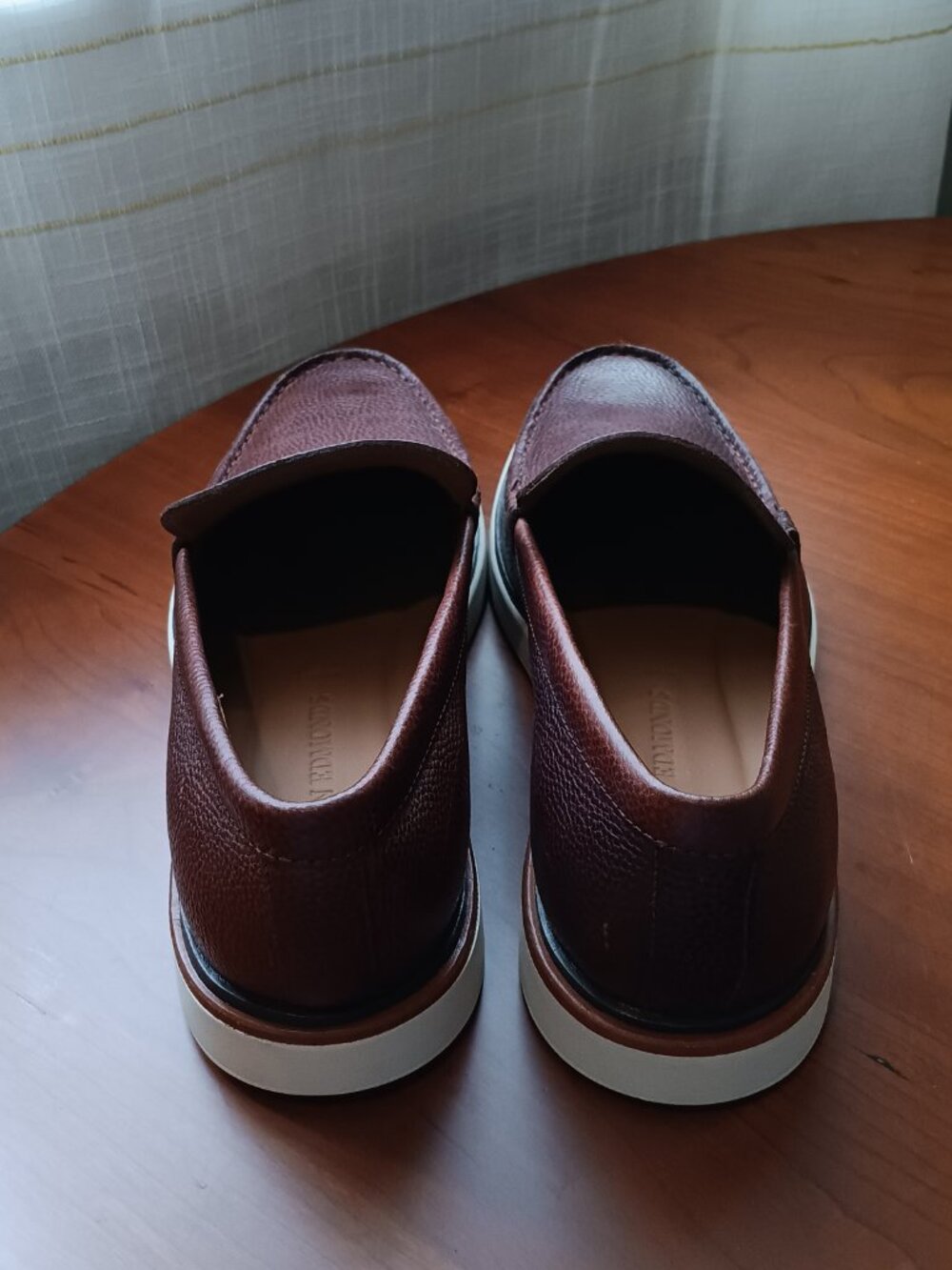 NWT Allen Edmonds Brown Leather Hybrid Sneaker-Loafer Slip-on Size 10.5D - Picture 3 of 12